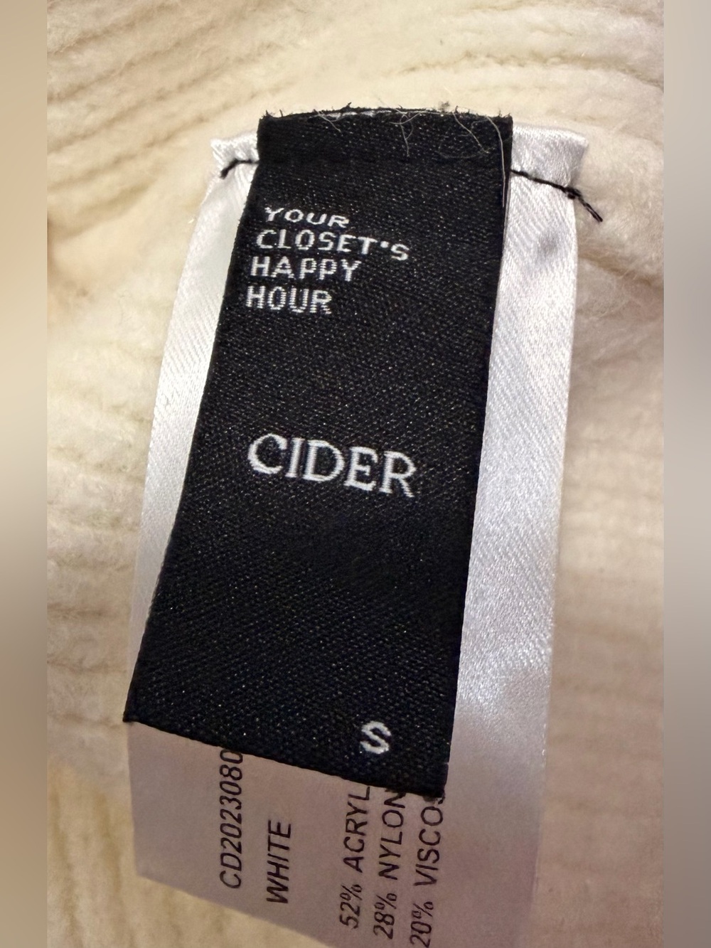 Cider Cream Knit Cardigan with Gold Buttons - Picture 3 of 4